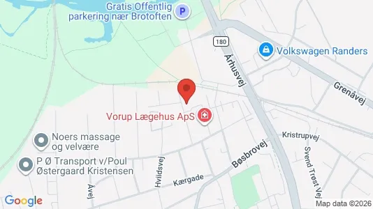 Apartments for rent i Randers SV - kort over placeringen