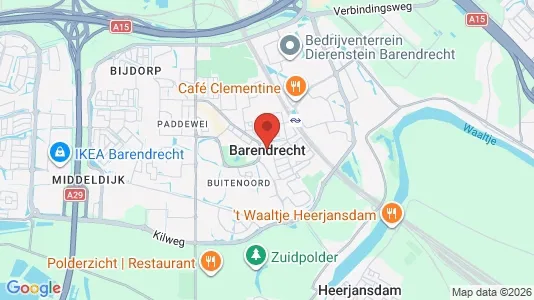 Houses for rent i Barendrecht - kort over placeringen