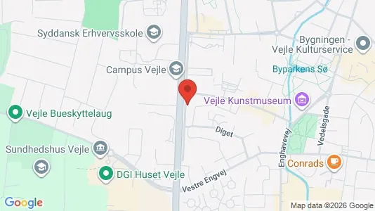 Apartments for rent i Vejle Center - kort over placeringen