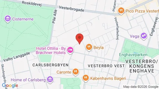 Apartments for rent i Vesterbro - kort over placeringen