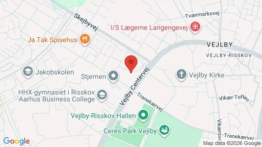 Apartments for rent i Risskov - kort over placeringen