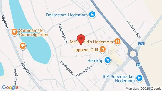 Apartments for rent i Hedemora - kort over placeringen