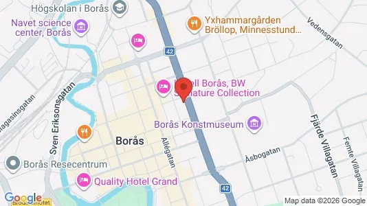 Apartments for rent i Borås - kort over placeringen