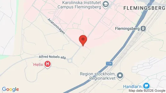 Rooms for rent i Huddinge - kort over placeringen