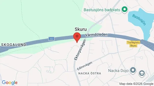 Rooms for rent i Nacka - kort over placeringen
