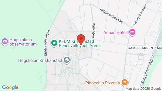 Rooms for rent i Kristianstad - kort over placeringen