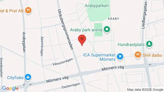 Apartments for rent i Växjö - kort over placeringen