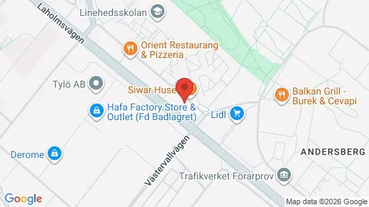 Apartments for rent i Halmstad - kort over placeringen