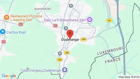 Apartments for rent i Dudelange - kort over placeringen