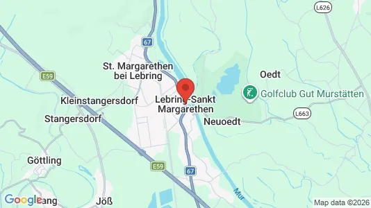 Apartments for rent i Lebring-Sankt Margarethen - kort over placeringen
