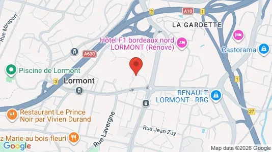 Apartments for rent i Bordeaux - kort over placeringen