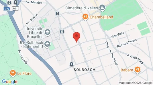 Apartments for rent i Brussels Elsene - kort over placeringen