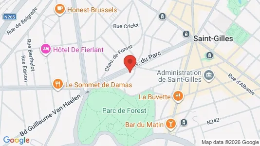 Apartments for rent i Brussels Vorst - kort over placeringen