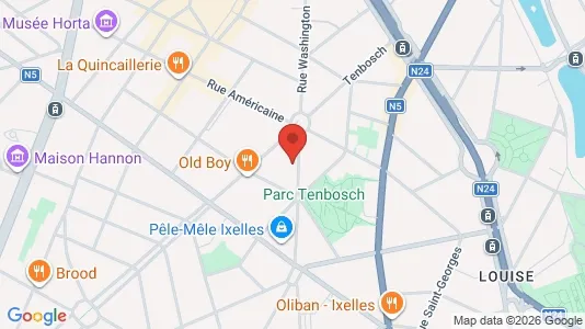 Apartments for rent i Brussels Elsene - kort over placeringen