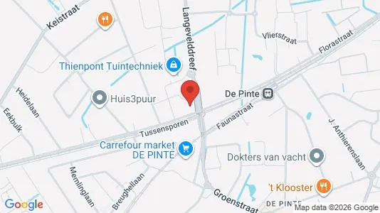 Apartments for rent i De Pinte - kort over placeringen