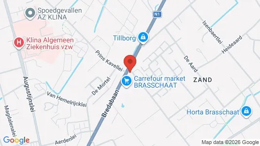 Apartments for rent i Brasschaat - kort over placeringen