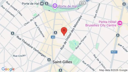 Apartments for rent i Brussels Sint-Gillis - kort over placeringen