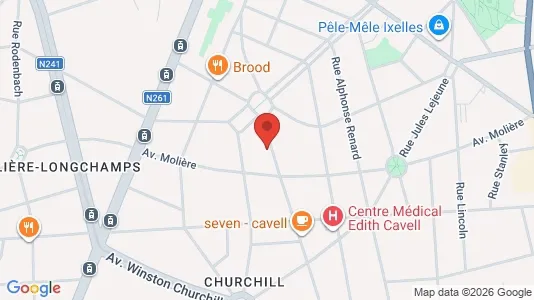 Apartments for rent i Brussels Elsene - kort over placeringen