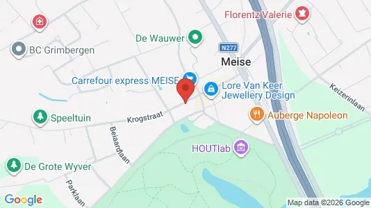 Apartments for rent i Meise - kort over placeringen