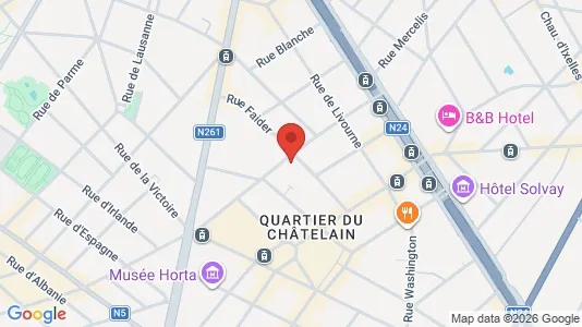 Apartments for rent i Brussels Elsene - kort over placeringen