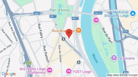 Apartments for rent i Luik - kort over placeringen