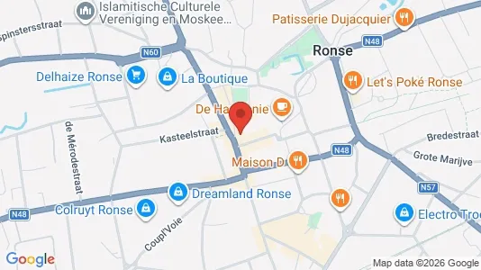 Apartments for rent i Ronse - kort over placeringen