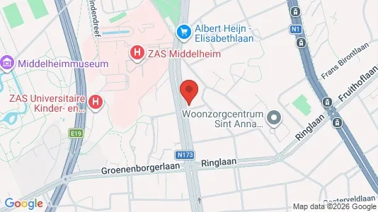 Apartments for rent i Antwerp Berchem - kort over placeringen