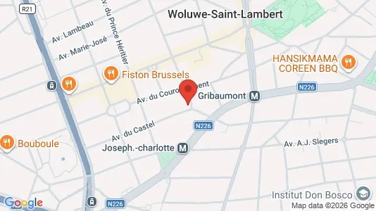 Apartments for rent i Brussels Sint-Lambrechts-Woluwe - kort over placeringen