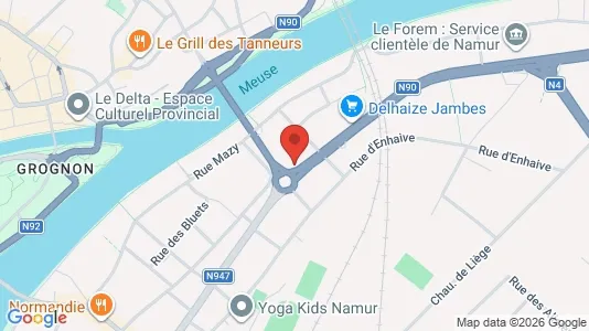 Apartments for rent i Namen - kort over placeringen