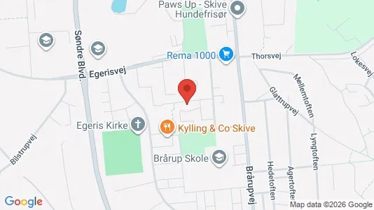 Apartments for rent i Skive - kort over placeringen