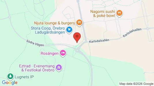 Apartments for rent i Örebro - kort over placeringen