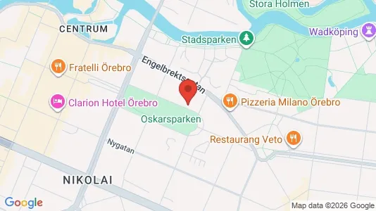 Apartments for rent i Örebro - kort over placeringen