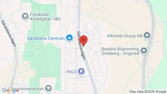 Apartments for rent i Angered - kort over placeringen