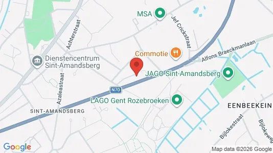 Apartments for rent i Gent Sint-Amandsberg - kort over placeringen