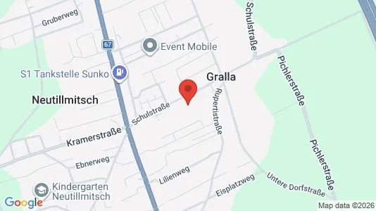 Apartments for rent i Gralla - kort over placeringen