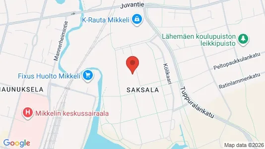Apartments for rent i Mikkeli - kort over placeringen