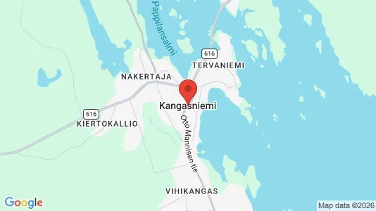 Houses for rent i Kangasniemi - kort over placeringen