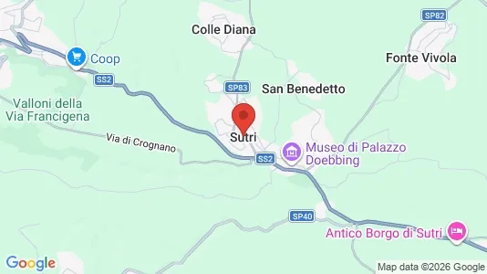 Apartments for rent i Sutri - kort over placeringen