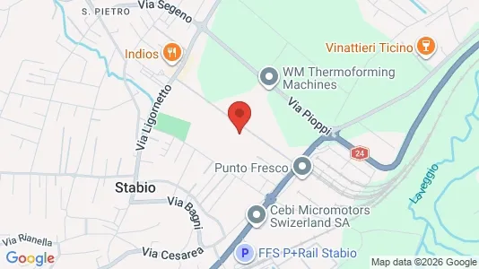 Apartments for rent i Mendrisio - kort over placeringen
