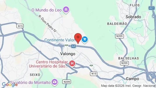 Houses for rent i Valongo - kort over placeringen