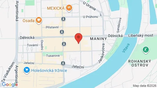 Apartments for rent i Prague 5 - kort over placeringen