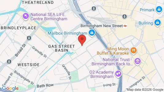 Apartments for rent i Birmingham - West Midlands - kort over placeringen
