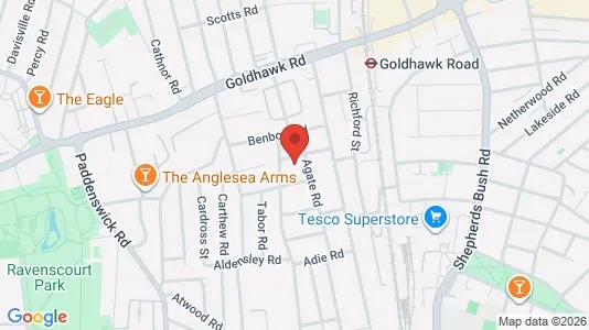 Apartments for rent i London W6 - kort over placeringen