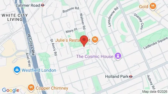 Apartments for rent i London W11 - kort over placeringen