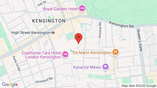 Apartments for rent i London W8 - kort over placeringen