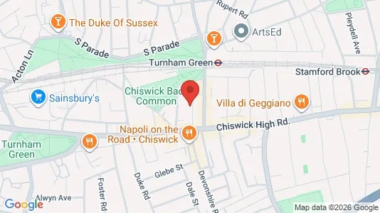 Apartments for rent i London W4 - kort over placeringen