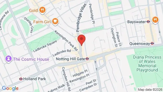 Apartments for rent i London W11 - kort over placeringen