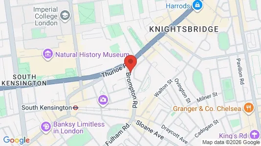 Apartments for rent i London SW3 - kort over placeringen