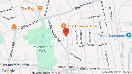 Apartments for rent i London W6 - kort over placeringen