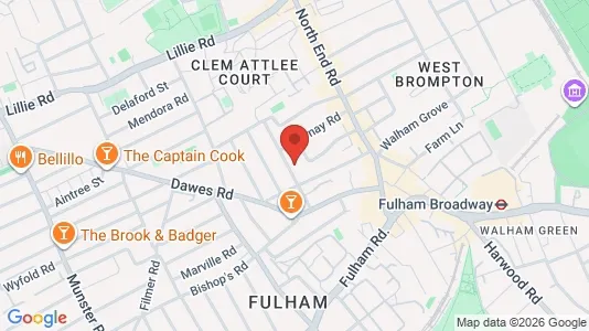 Apartments for rent i London SW6 - kort over placeringen